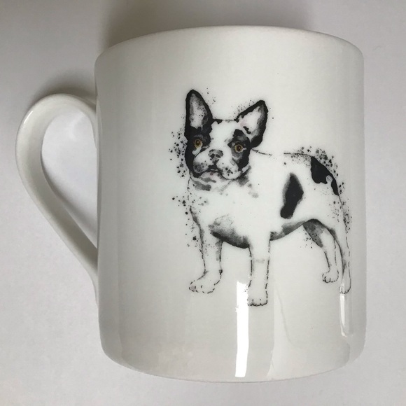 Roy Kirkham Frenchie Dog England Bone China Coffee Mug 2012 French Bulldog NEW - Picture 3 of 13